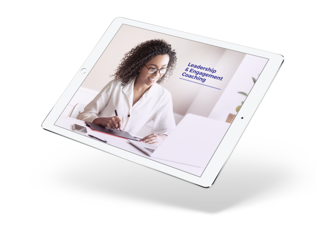 iPad mockup with woman on a virtual meeting